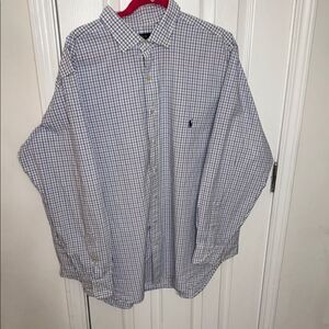 Men's Blue Checkered Shirt